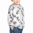 thumbnail image 2 of Kids Zip Up Hoodie for Boys Girls Toddler - Sketch Cool Goat Black White Lightweight Long Sleeve 4T Boys Girl Clothes, Sun Protection Windproof Jackets Hoodie Sweatshirt, 2 of 7