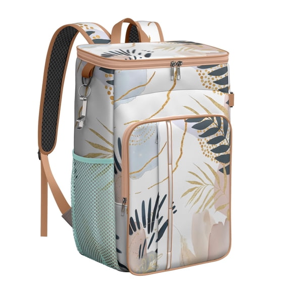 Boho Insulated Cooler Backpack - 20L Soft Cooler Bag, Bohemian Style for Outdoor Enthusiasts