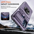 thumbnail image 4 of Phone Case for Moto G Pure with Hidden Credit Card Slot Ring Stand [360° Rotatable Ring Holder Magnetic Kickstand][Support Car Mount]Shockproof Phone Case For Motorola Moto G Pure, Violet, 4 of 7