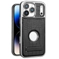 thumbnail image 1 of Case For IPhone 17 Pro Max/17 Pro/17 Air/17, Crocodile Pattern Magnetic Cover Metal Kickstand Shell Slim Retro Case, 1 of 7