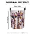 thumbnail image 2 of Stylish Giraffes in Sunglasses Storage Basket  Durable Woven Organizer for Bedroom Decor Home Gift  Shelf Storage, 2 of 9