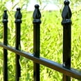 thumbnail image 3 of Metal Garden Fence 32 inch High x 24 inch Wide (5 Panels, Total Length 10 feet) Decorative Border Fence Landscape Fencing for Dog, Flower Bed, Yard, Animal Barrier, 3 of 4