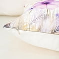 thumbnail image 5 of Floral Throw Pillow Covers 18x18 Set of 2 Spring Summer Outdoor Decor Pillow Cases for Home Couch Decorations Purple, 5 of 6