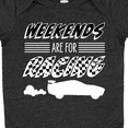 thumbnail image 4 of Inktastic Weekends Are for Racing Race Car Silhouette and Racing Flag Boys or Girls Baby Bodysuit, 4 of 5