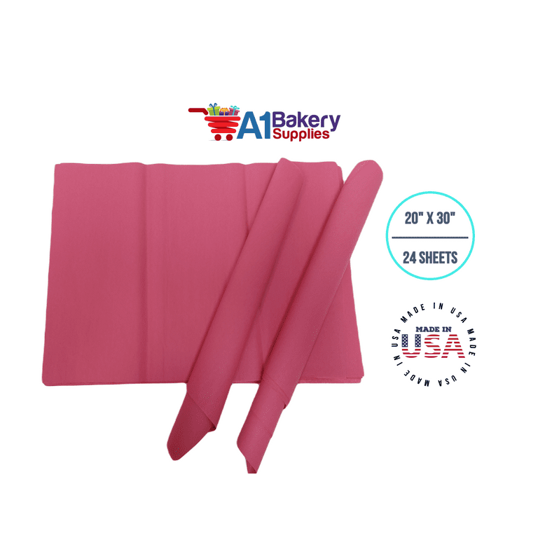 Red Tissue Paper Squares, Bulk 24 Sheets, 20 Inch x 26 Inch