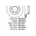 thumbnail image 4 of Centric 121.80013 - C-Tek Standard Vented Rear Brake Rotor, 4 of 4