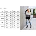 thumbnail image 4 of Pulls Femmes Robe Oversize Manches Longues Sexy hors Épaule Couleur Bloc Pull Pull Tops, 4 of 7