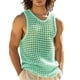 thumbnail image 2 of Camiseta sin mangas de cuello redondo de verano con agujeros para fitness, sin mangas, musculosa, de malla transpirable, de punto, con cuello en V, sin mangas para hombre., 2 of 8