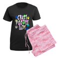 thumbnail image 5 of CafePress - Crazy Poodle Lady Women's Dark Pajamas - Women's Short Sleeve Print T-Shirt and Pants Dark Cotton Pajama Set, 5 of 7
