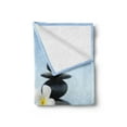 thumbnail image 2 of Spa Soft Flannel Fleece Throw Blanket, Hot Massage Stones with Frangipani Plumera Reflection on the Waters, Cozy Plush for Indoor and Outdoor Use, 50" x 60", Pale Blue and Grey, by Ambesonne, 2 of 5