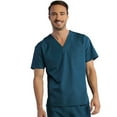 thumbnail image 1 of Red Panda Haut d'Uniforme Unisexe à Col en V Uni, 1 of 1