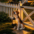 thumbnail image 2 of Solar LED Dog Statue - Cute Outdoor Puppy Decor with Light,Garden Statue,Decoration for Garden, Patio, Yard & Romantic Gift for Dog Lovers, 2 of 5