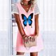 thumbnail image 2 of Vestido casual sexy de verano para mujer Vestido de manga corta con estampado floral y cuello en V Pompotops  ghjkhdj16410, 2 of 5