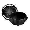 thumbnail image 3 of STAUB Ceramique 500 mL Ceramic Pumpkin Cocotte, Black, 3 of 11