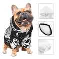 thumbnail image 3 of KLL Black White Spooky Ghosts for Basic Dog Hoodie - Pet Hoodie Sweater with Leash Hole - Cute Dog Sweatshirt - Pet Clothes Hooded Sweatshirt for Dog & Cat -Medium, 3 of 8