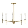 thumbnail image 3 of 83075LCB Lark Hux - 25W 5 LED Medium Chandelier-8.75 Inches Tall and 28 Inches Wide, 3 of 9