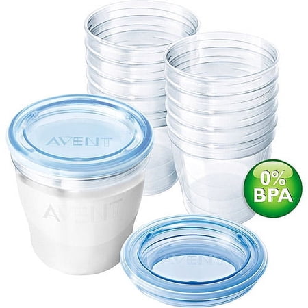 Philips AVENT SCF612/10 BPA Free Breast Milk Storage Starter Kit, 6 Ounce, 10-Pack
