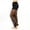 Black, variant on Womens Lace Wide Leg Pants Elastic Waist Sheer Floral Mesh Trousers with Built-In Shorts,M