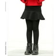 thumbnail image 2 of Leggings con forro polar y falda con volantes para niñas, leggings de invierno con falda (1T-10 años), 2 of 8