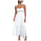 thumbnail image 1 of Vestido largo sin mangas con espalda descubierta y corte sólido para mujer - Mezcla de poliéster y spandex - Ropa informal/de fiesta con opciones de tallas, 1 of 5