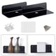 thumbnail image 3 of 2 piezas de estante de pared flotante de acrílico pequeño estante de exhibición para de seguridad de muñeca inalámbrico Negro perfecl Estantes flotantes para dormitorio, 3 of 8