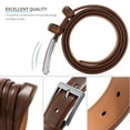 thumbnail image 4 of SENDEFN Men's Leather Belt with Metal Buckle,Classic Work Business Dress Belt in Gift Box, 4 of 6