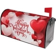 thumbnail image 2 of Romantic Valentines Day Mailbox Cover Mailbox Wraps, Waterproof Mailbox Covers Magnetic Post Box Cover Large Size 25.5"(L) x 21"(W) Garden Yard Outside Farmhouse Home Decor, 2 of 7