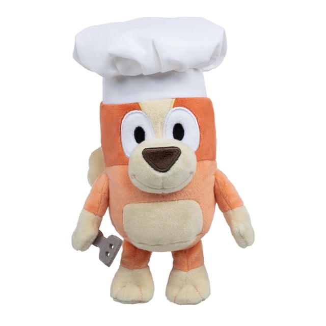 Peluche de peluche Bluey Friends Chef Bingo 6.5 a 9 pulgadas