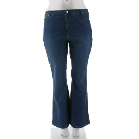 Isaac Mizrahi Petite TRUE DENIM Boot Cut Jeans