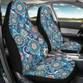 thumbnail image 2 of Binienty Blue Boho Car Seat Covers Front Seats Only Mandala Auto Front Seat Covers Stretchy Fabric Automobile Seats Protector Removable Auto Interior Set for SUV Truck Sedan, 2 of 8