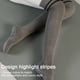 thumbnail image 5 of Calcetines largos antideslizantes hasta la rodilla, sin dedos, antideslizantes, para yoga, barra, pilates, hogar y ocio, 5 of 6