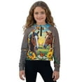 thumbnail image 5 of Chaqlin Sunflower Butterfly Horse Youth Zipper Sweatshirt with Pocket Quarter Zip Up Sweatshirts Trendy Sporty Pullover for Soccer Basketball Gym Size 9-10, 5 of 7