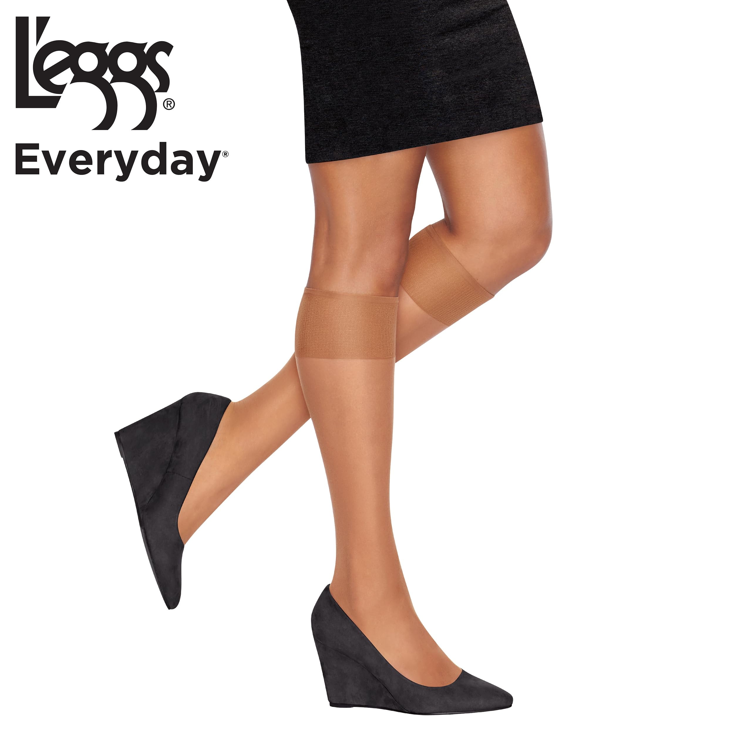結婚祝い Hosiery Sheer Women's L'eggs Hanes Everyday Knee Comfort 服＆ファッション小物