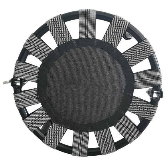S SERENABLE Mini Trampoline Folding Trampoline with Rubber Foot Pads Round Trampoline Jumping Bed for Birthday Gifts Fitness Workout Yard