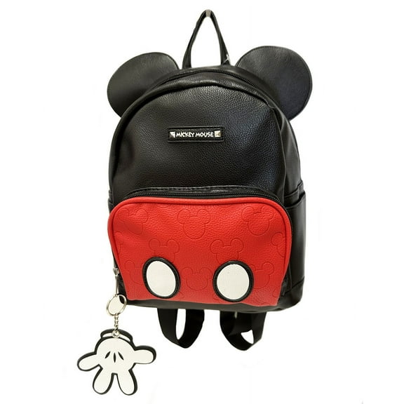 Mickey Mouse Faux Leather 10" Mini Backpack