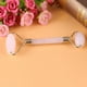 thumbnail image 4 of Rodillo de belleza de doble cabeza, cristal de cuarzo rosa, herramienta de masaje para cara y cuello, 1 ud., 4 of 11