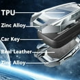 thumbnail image 3 of for Toyota Key Fob Cover,Keychain,Zinc Alloy Protection Car Key Shell Case Compatible with Toyota Holder Smart Remote Keyshell Accessories, 3 of 7