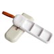 thumbnail image 1 of 2uds. Divisor de pastillas impermeable para pastillas/vitaminas/suplementos/medicamentos (blanco), 1 of 4