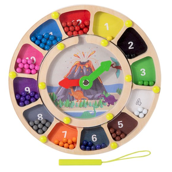 Jindong Color and Clock Maze Toy for 36 Years Old Wooden Magnet Puzzles Toddler Busy Board Game Preschool Learning Activities Sensory Toys