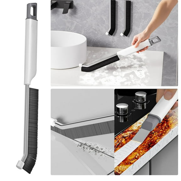 5PCS Hard Bristle Crevice Cleaning Brush, 11.4" Small Cleaning Brushes, Grout Cleaner Brush, Toilet Brush, Scrub Brush for Tile, Skinny Gap Cleaning Tools for Household Use, Bathroom, Kitchen