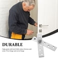 thumbnail image 3 of HAMPPLIES 2Pcs Pivot Hinge Stainless Steel for Wall-Mounted TV Silver with Central, 3 of 6