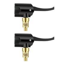 2PCS 2-in-1 Deflateable Air Chuck Compatible with Schrader and Presta ValveTAPDRA Spare Part