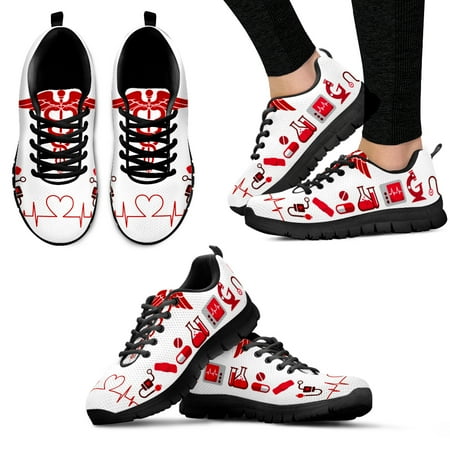 

ECG Printing Lightweight Outdoor Sneakers Comfortable Breathable Summer Shoes Medical Printing Shoes Zapatos