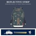 thumbnail image 5 of FORMRS Unisex School Backpack 17" Student Travel Bag with Laptop Compartment, Christmas Gingerbread, 5 of 7