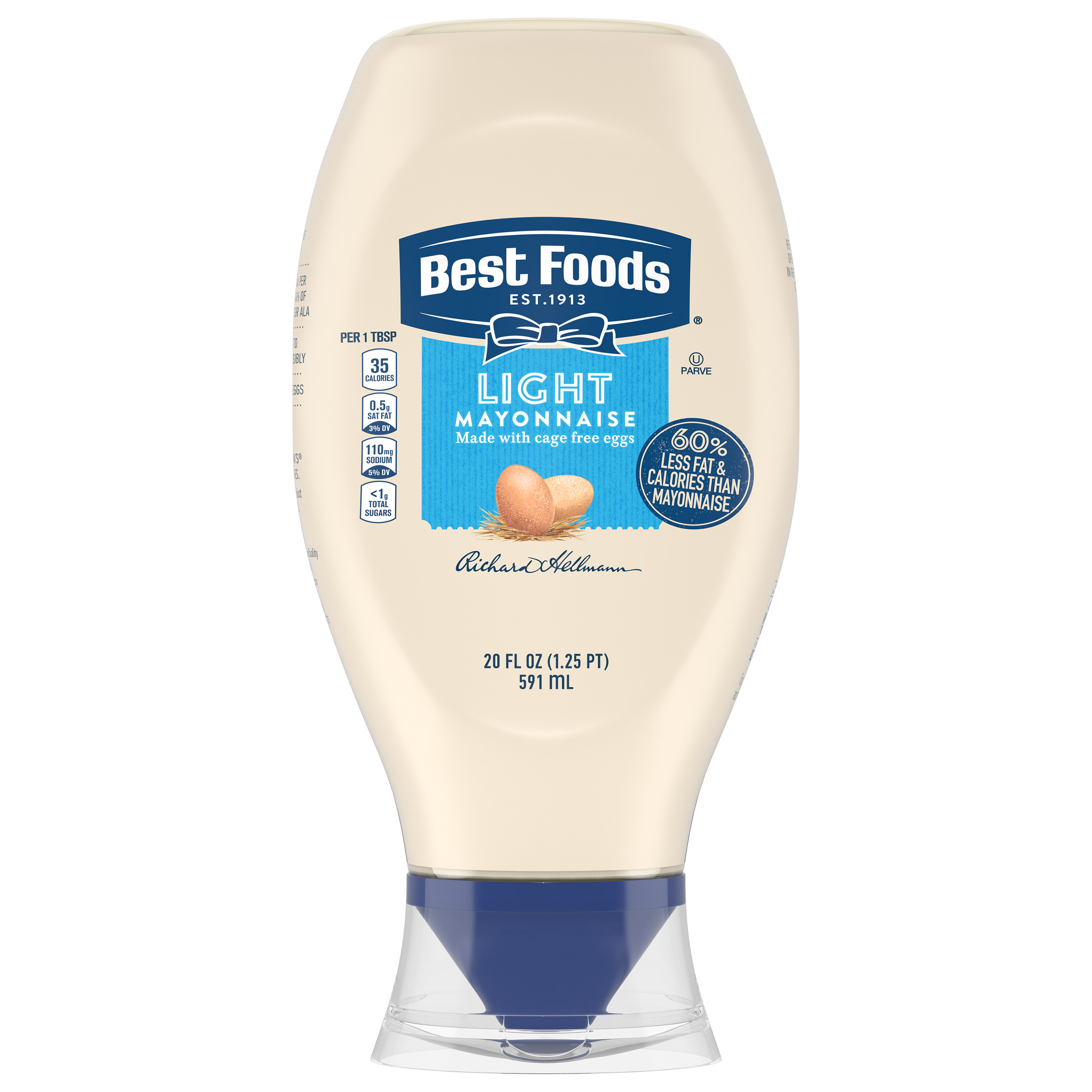Best foods mayonnaise squeeze light mayo 20 oz