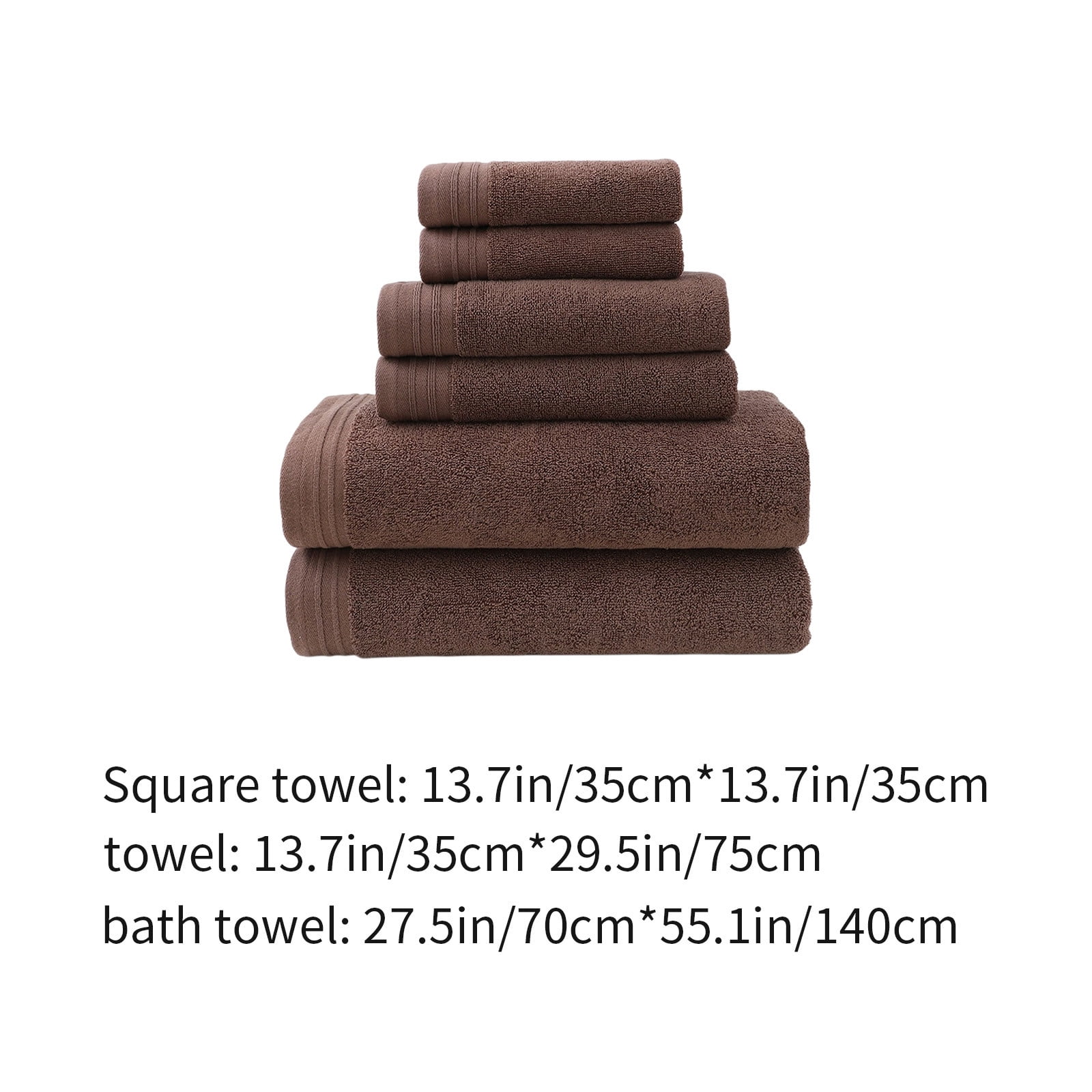 PALIFEUR Bath Towel Set 6pc Luxury Bath Towels Extra Soft Quicker Dry Highly Absorbent Face Towels Cotton Hand Towels for Bathroom Gym Shower Hotel School
