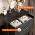 thumbnail image 4 of Tocador Dresser AODK para dormitorio, mesita de noche, tamaño pequeño, color negro, 4 of 9