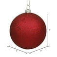 thumbnail image 2 of Vickerman 6" Wine Glitter Ball Ornament. 4 per bag., 2 of 2