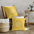 thumbnail image 4 of Yellow Daisy Flower Pillow Covers 16x16 Inch Set of 2 Spring Summer Floral Bloom Decorative Throw Pillows Seasonal Cotton Linen Pillow Cases Farmhouse Home Decor for Cushion Couch Sofa Outdoor, 4 of 6