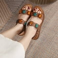 thumbnail image 4 of Women's Open Toes One Band Ankle Strap Flat Sandals, 4 of 7